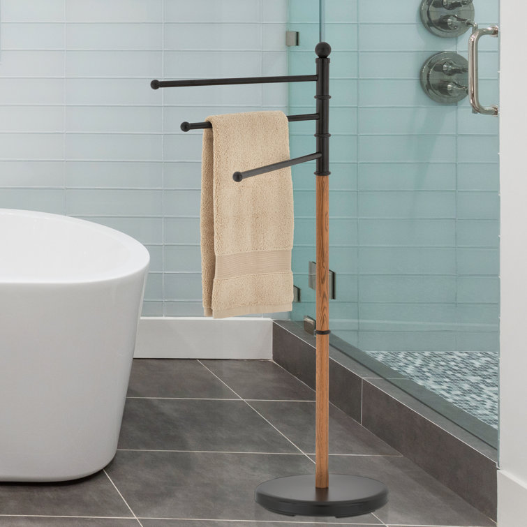 MyGift Free Standing Towel Stand & Reviews Wayfair